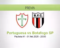 Pronóstico Portuguesa Botafogo SP (01 febrero 2025)