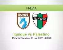 Pronóstico Iquique Palestino (08 marzo 2025)