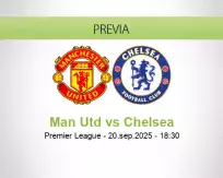 Pronóstico Man Utd Chelsea (20 setiembre 2025)