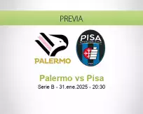 Pronóstico Palermo Pisa (31 enero 2025)