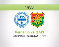 Pronóstico Värnamo GAIS (02 agosto 2025)