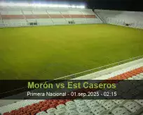 Pronóstico Morón Est Caseros (31 agosto 2025)