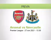 Pronóstico Arsenal Newcastle (27 noviembre 2021)