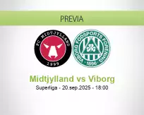 Pronóstico Midtjylland Viborg (20 septiembre 2025)
