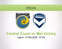 Pronóstico Central Coast Mel Victory (01 febrero 2026)