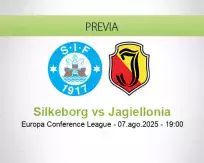 Pronóstico Silkeborg Jagiellonia (07 agosto 2025)