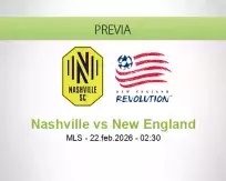 Pronóstico Nashville New England (21 febrero 2026)