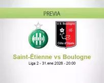 Pronóstico Saint-Étienne Boulogne (31 enero 2026)