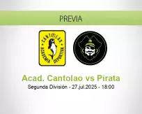 Pronóstico Acad. Cantolao Pirata (27 julio 2025)
