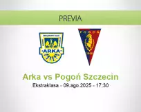 Pronóstico Arka Pogoń Szczecin (09 agosto 2025)