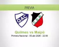 Pronóstico Quilmes Maipú (05 abril 2026)
