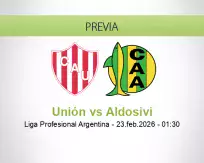 Unión vs Aldosivi