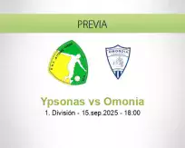 Pronóstico Ypsonas Omonia (15 septiembre 2025)