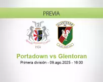Pronóstico Portadown Glentoran (09 agosto 2025)