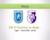 Pronóstico CS U Craiova Argeș (18 julio 2025)