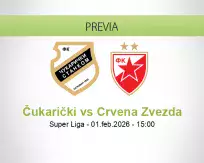 Pronóstico Čukarički Crvena Zvezda (01 febrero 2026)