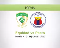 Pronóstico Equidad Pasto (31 agosto 2025)