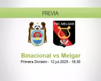 Pronóstico Binacional Melgar (12 julio 2025)