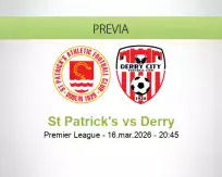 Pronóstico St Patrick's Derry (16 marzo 2026)
