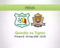 Pronóstico Quindío Tigres (04 mayo 2026)