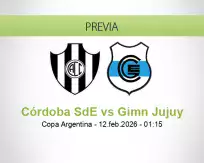 Pronóstico Córdoba SdE Gimn Jujuy (11 febrero 2026)