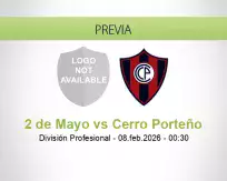 2 de Mayo vs Cerro Porteño