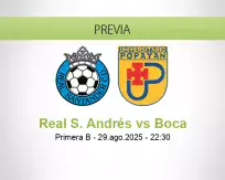 Pronóstico Real S. Andrés Boca (29 agosto 2025)