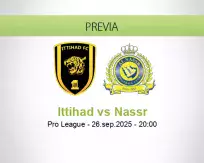 Pronóstico Ittihad Nassr (26 septiembre 2025)