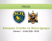 Pronóstico Sampaio Corrêa Nova Iguaçu (23 febrero 2026)