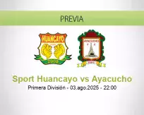 Pronóstico Sport Huancayo Ayacucho (03 agosto 2025)