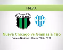 Nueva Chicago vs Gimnasia Tiro