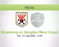 Shandong vs Qingdao West Coast