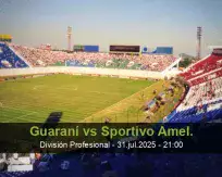 Pronóstico Guaraní Sportivo Amel. (31 julio 2025)