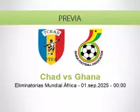 Pronóstico Chad Ghana (04 septiembre 2025)