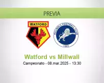 Pronóstico Watford Millwall (08 marzo 2025)