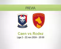 Pronóstico Caen Rodez (22 noviembre 2024)