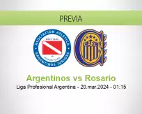 Pronóstico Argentinos Rosario (20 marzo 2024)
