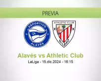 Pronóstico Alavés Athletic Club (15 diciembre 2024)