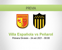 Pronóstico Villa Española Peñarol (23 octubre 2021)