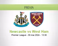 Pronóstico Newcastle West Ham (30 marzo 2024)