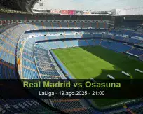 Pronóstico Real Madrid Osasuna (19 agosto 2025)