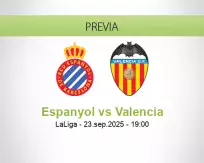 Pronóstico Espanyol Valencia (23 septiembre 2025)