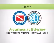 Pronóstico Argentinos Belgrano (10 noviembre 2025)
