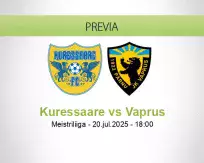 Pronóstico Kuressaare Vaprus (20 julio 2025)
