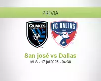 Pronóstico San josé Dallas (16 julio 2025)