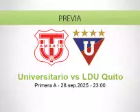 Pronóstico Universitario LDU Quito (28 septiembre 2025)