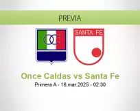Once Caldas vs Santa Fe