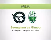 Pronóstico Seongnam Gimpo (09 agosto 2025)