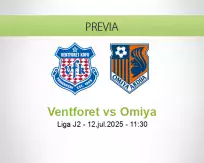 Pronóstico Ventforet Omiya (12 julio 2025)