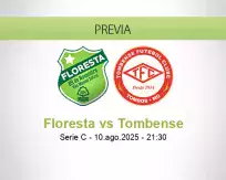Pronóstico Floresta Tombense (10 agosto 2025)